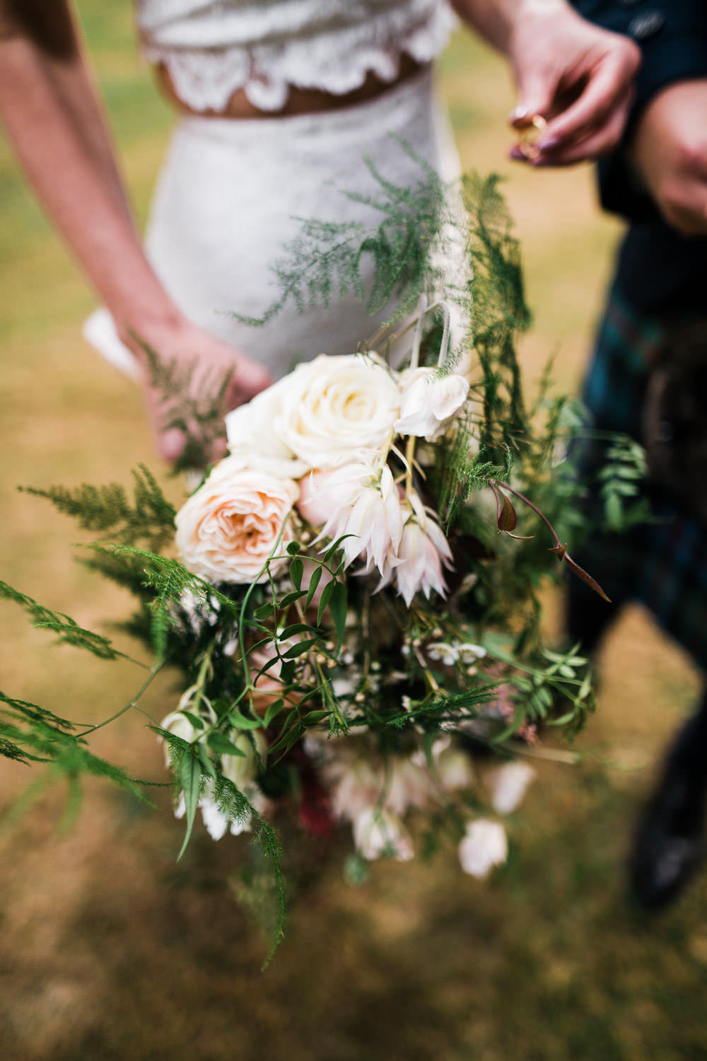 large boho wedding flowers