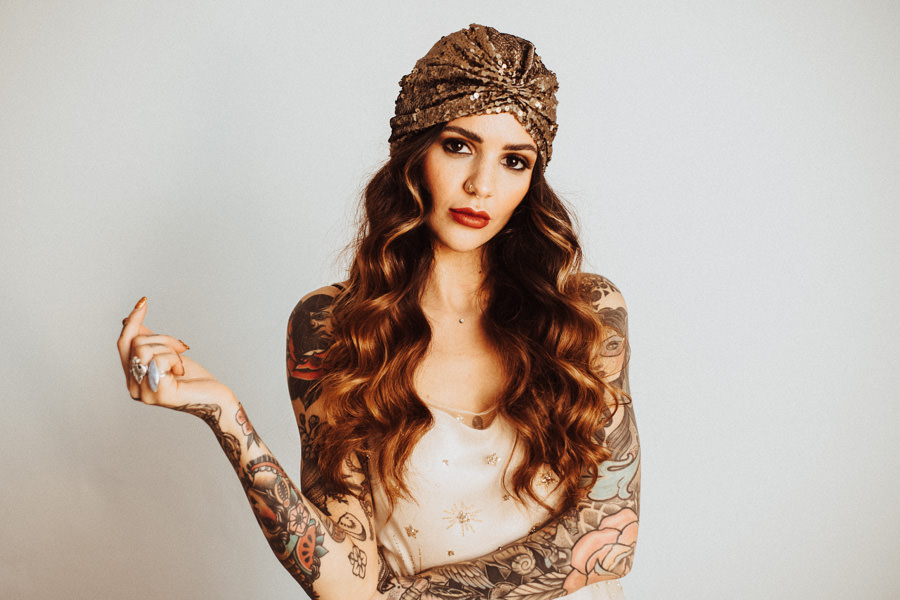 gypsy bride with tattoos