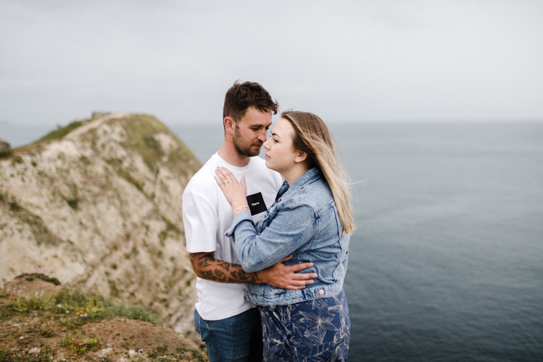 coastal photoshoot young couple