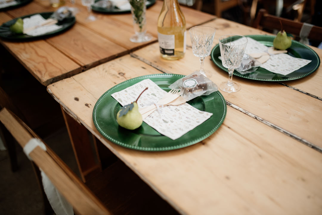 wedding table decorations with cutlery
