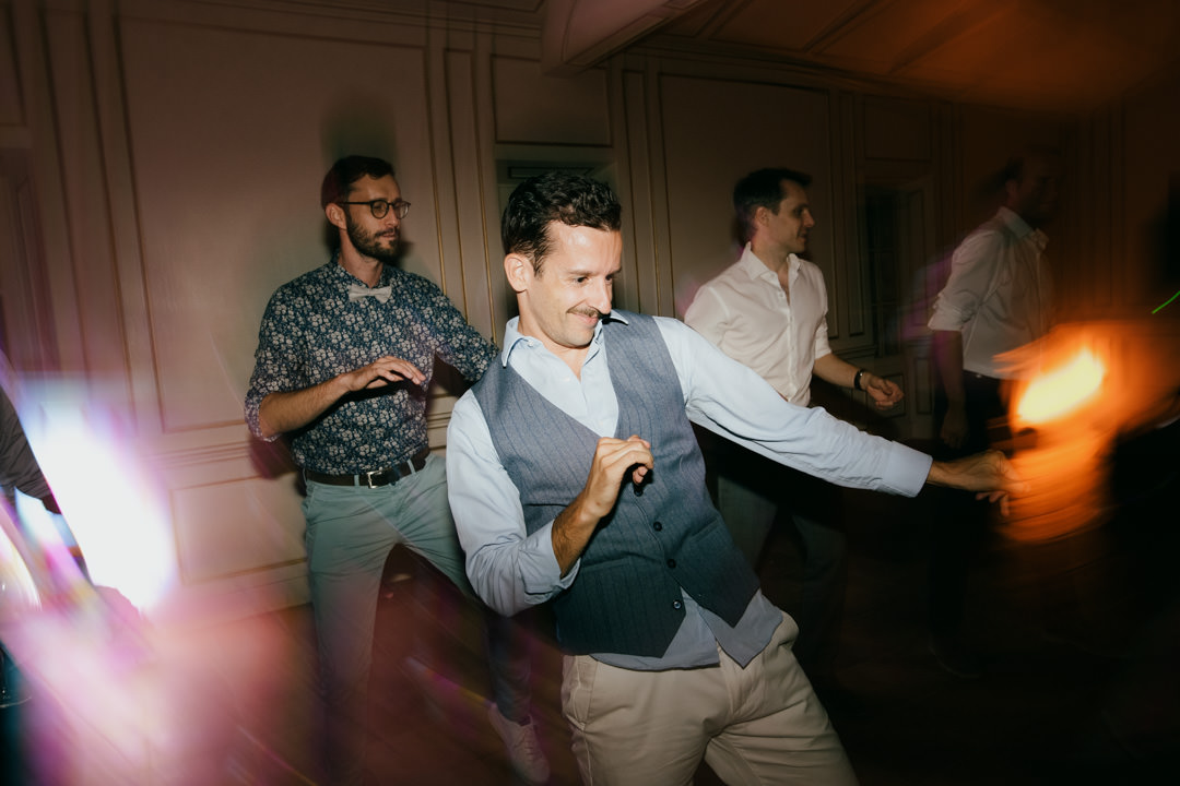 man dancing at wedding