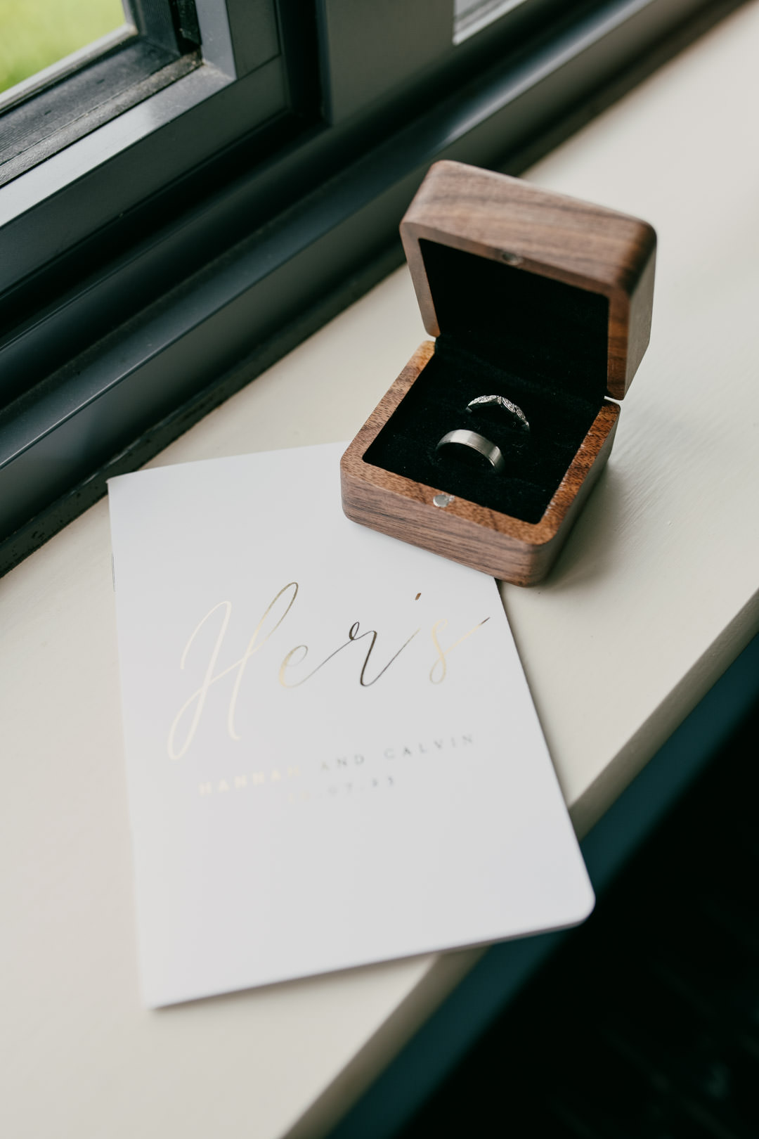 wedding ring box wooden