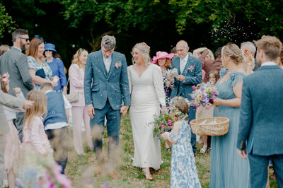 hunstile organic farm wedding Somerset
